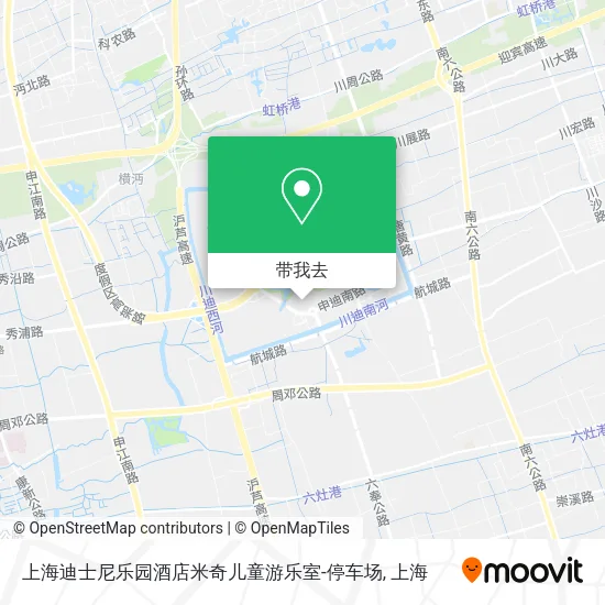上海迪士尼乐园酒店米奇儿童游乐室-停车场地图