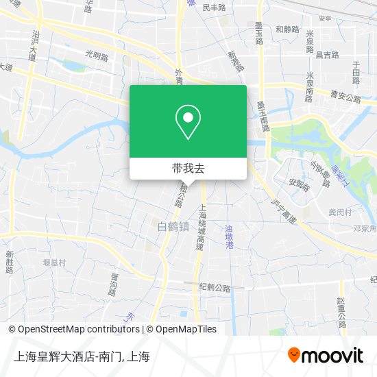 上海皇辉大酒店-南门地图