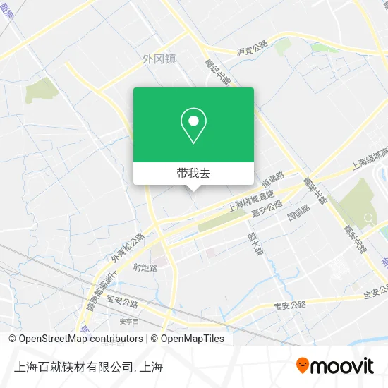 上海百就镁材有限公司地图