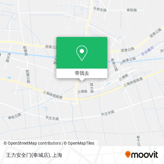 王力安全门(奉城店)地图