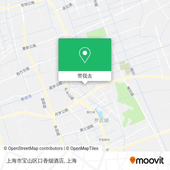 上海市宝山区口香烟酒店地图