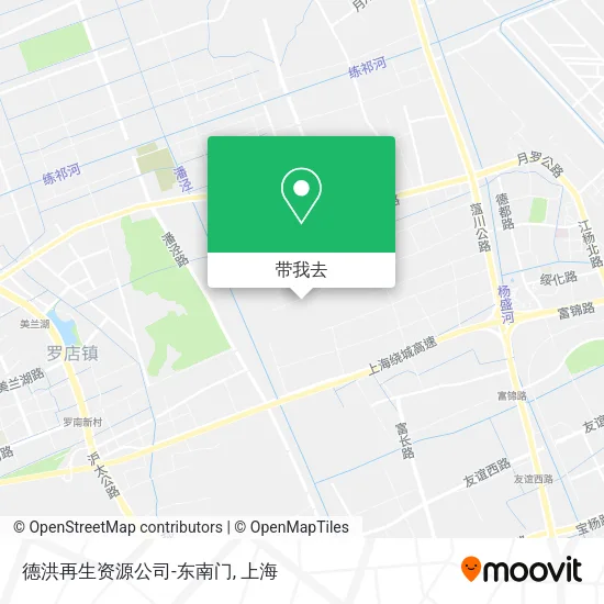 德洪再生资源公司-东南门地图