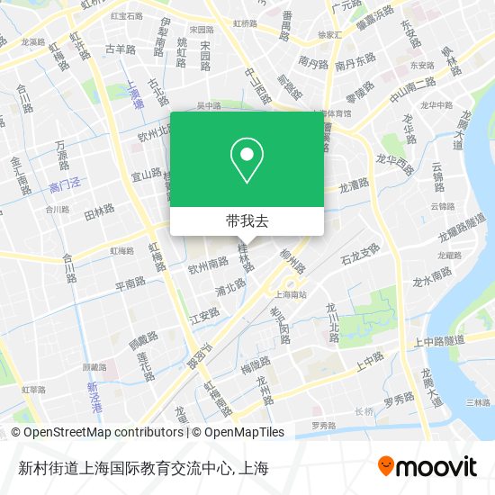 新村街道上海国际教育交流中心地图