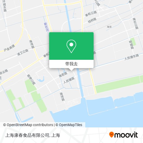 上海康春食品有限公司地图