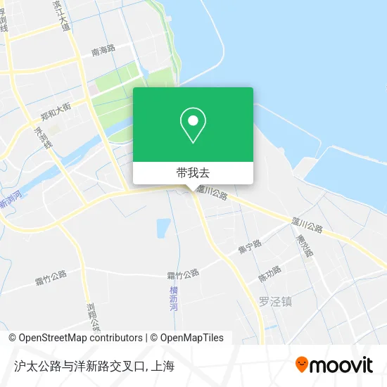 沪太公路与洋新路交叉口地图