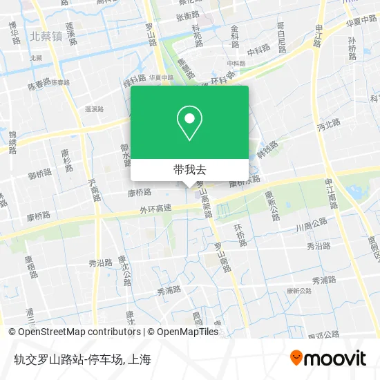 轨交罗山路站-停车场地图