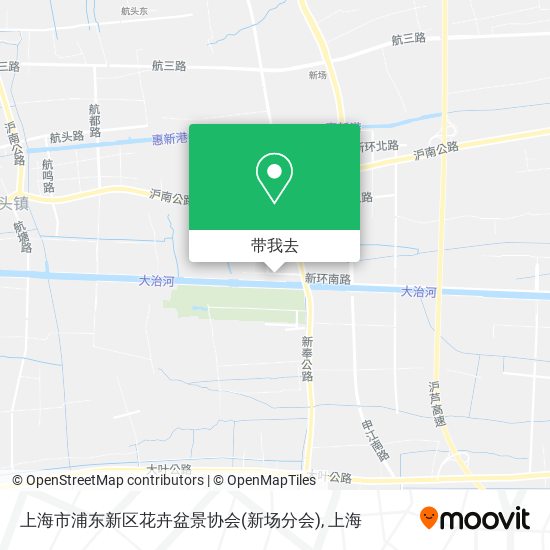 上海市浦东新区花卉盆景协会(新场分会)地图