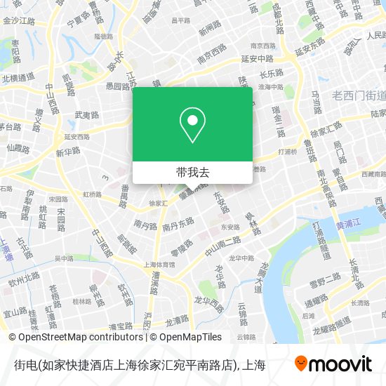 街电(如家快捷酒店上海徐家汇宛平南路店)地图
