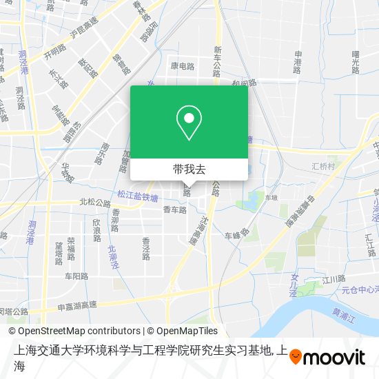上海交通大学环境科学与工程学院研究生实习基地地图