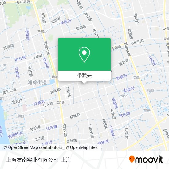 上海友南实业有限公司地图