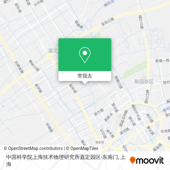 中国科学院上海技术物理研究所嘉定园区-东南门地图