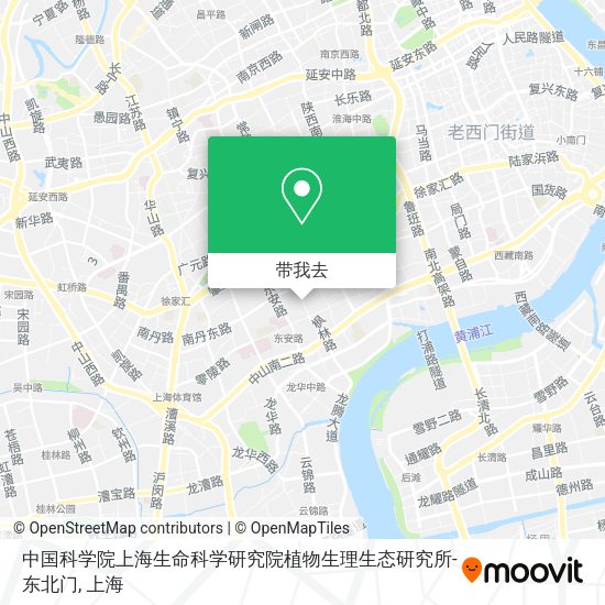 中国科学院上海生命科学研究院植物生理生态研究所-东北门地图