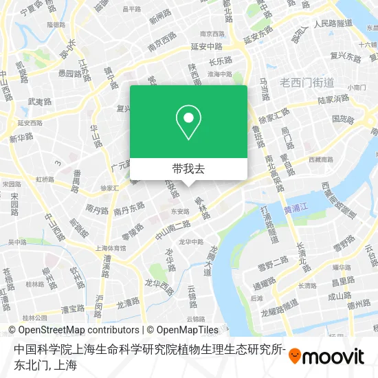 中国科学院上海生命科学研究院植物生理生态研究所-东北门地图