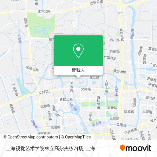 上海视觉艺术学院林立高尔夫练习场地图