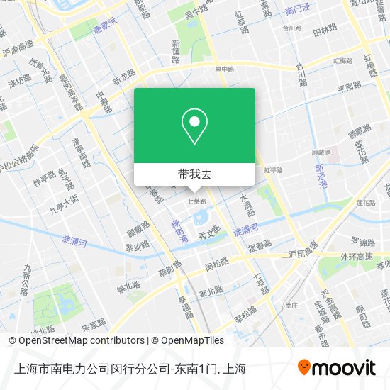 上海市南电力公司闵行分公司-东南1门地图