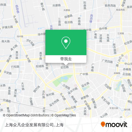 上海众凡企业发展有限公司地图