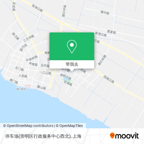 停车场(崇明区行政服务中心西北)地图