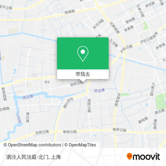 泗泾人民法庭-北门地图