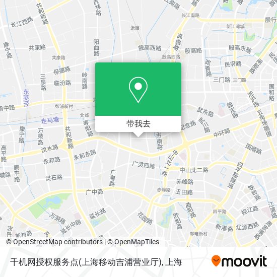 千机网授权服务点(上海移动吉浦营业厅)地图