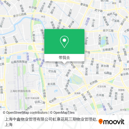 上海中鑫物业管理有限公司虹康花苑三期物业管理处地图