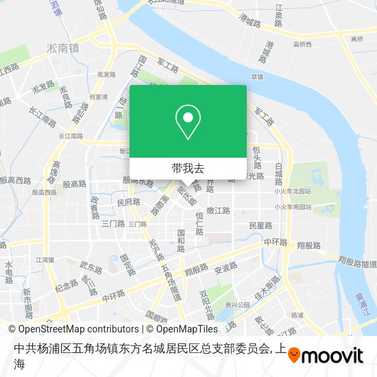中共杨浦区五角场镇东方名城居民区总支部委员会地图