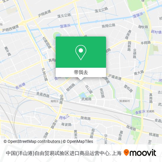 中国(洋山港)自由贸易试验区进口商品运营中心地图
