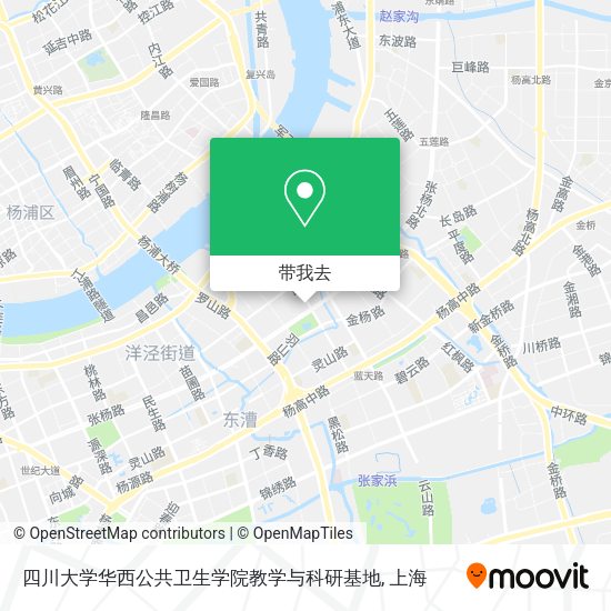 四川大学华西公共卫生学院教学与科研基地地图