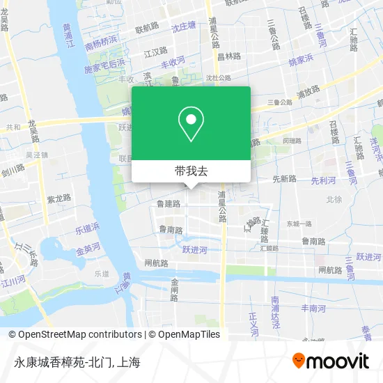 永康城香樟苑-北门地图
