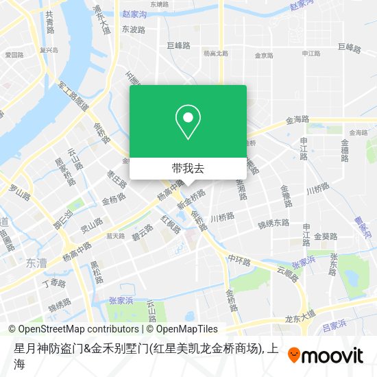 星月神防盗门&金禾别墅门(红星美凯龙金桥商场)地图