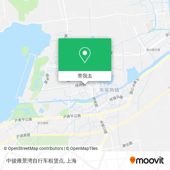中骏雍景湾自行车租赁点地图