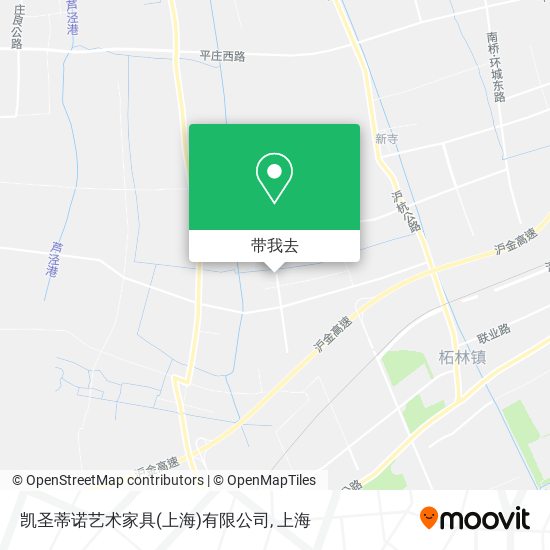 凯圣蒂诺艺术家具(上海)有限公司地图