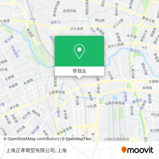 上海正孝商贸有限公司地图