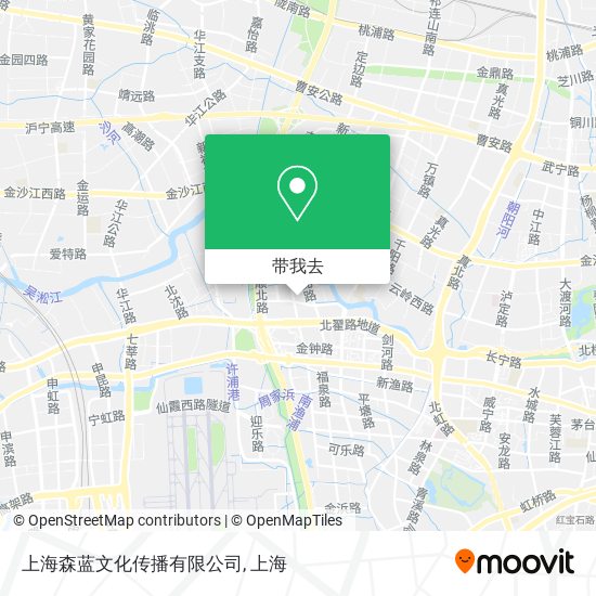 上海森蓝文化传播有限公司地图