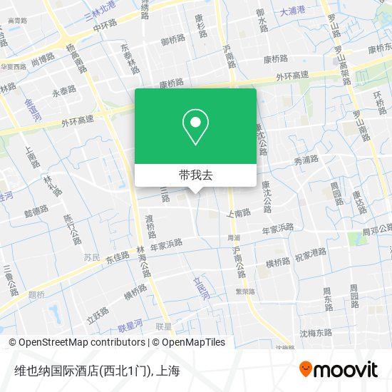 维也纳国际酒店(西北1门)地图