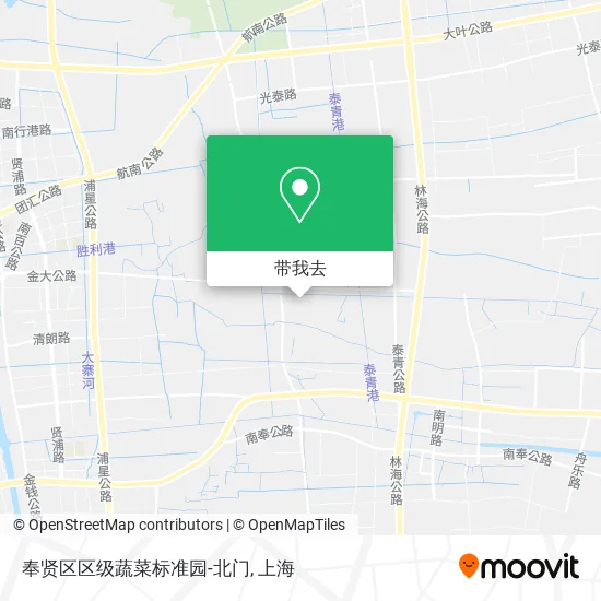 奉贤区区级蔬菜标准园-北门地图