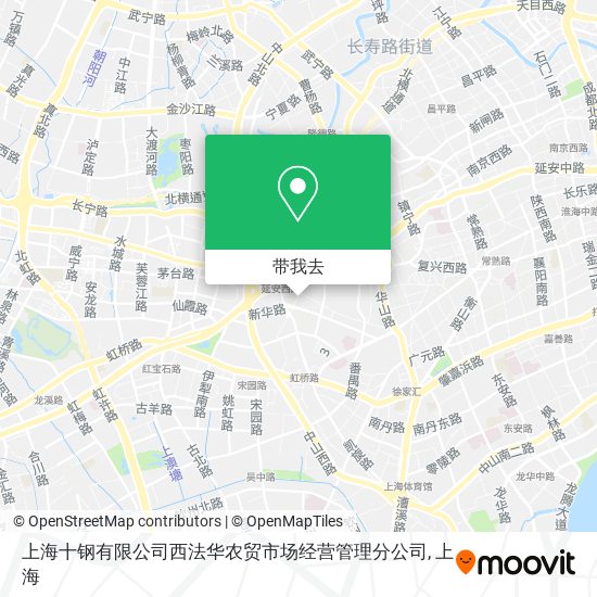 上海十钢有限公司西法华农贸市场经营管理分公司地图