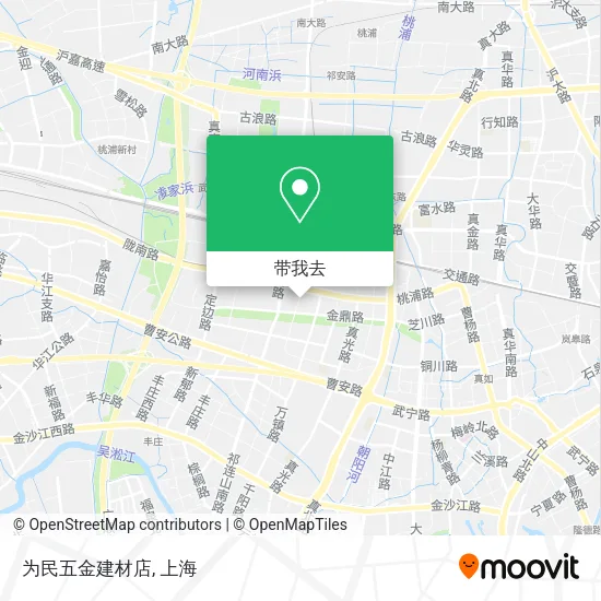 为民五金建材店地图