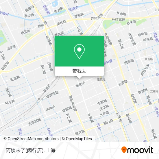 阿姨来了(闵行店)地图