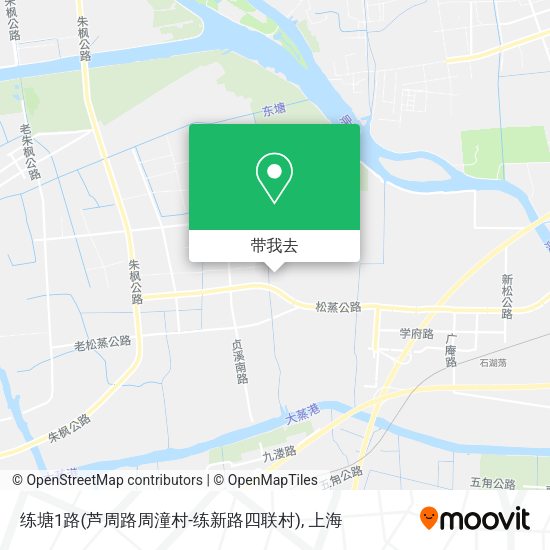 练塘1路(芦周路周潼村-练新路四联村)地图