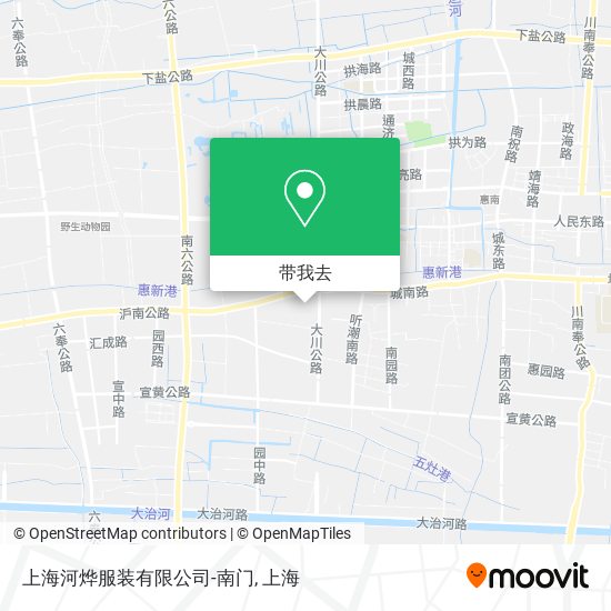 上海河烨服装有限公司-南门地图