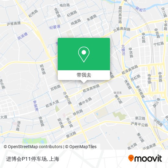 进博会P11停车场地图
