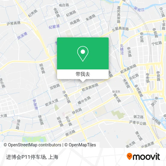 进博会P11停车场地图