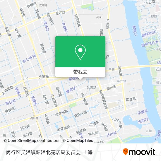 闵行区吴泾镇塘泾北苑居民委员会地图