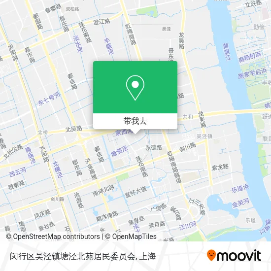 闵行区吴泾镇塘泾北苑居民委员会地图