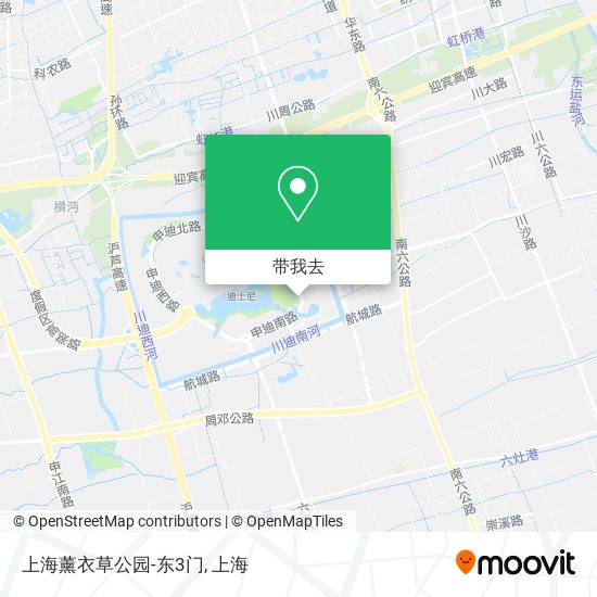 上海薰衣草公园-东3门地图