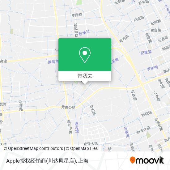 Apple授权经销商(川达凤星店)地图