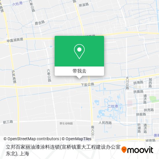 立邦百家丽油漆涂料连锁(宣桥镇重大工程建设办公室东北)地图