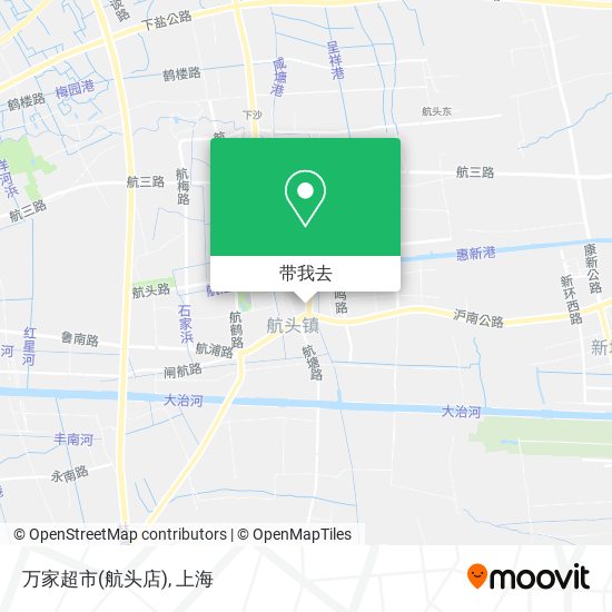 万家超市(航头店)地图