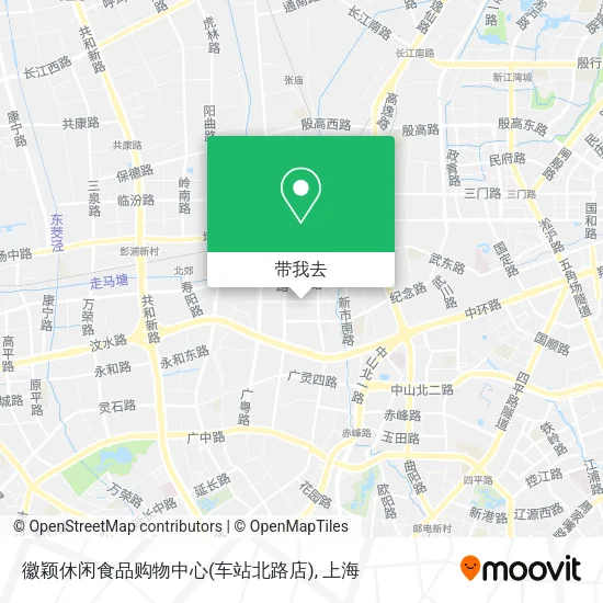 徽颖休闲食品购物中心(车站北路店)地图