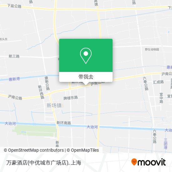 万豪酒店(中优城市广场店)地图